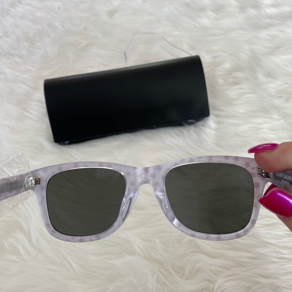 Saint Laurent glitter and red star sunglasses - Picture 5 of 12